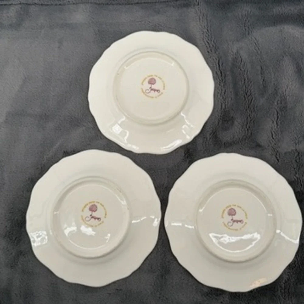 Jacques Pepin Sur La Table Rooster Plates Set of 3 Handcrafted Italy 8.25